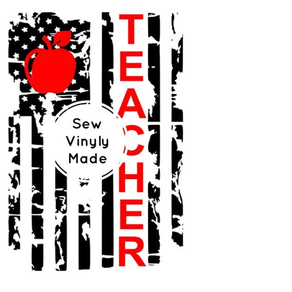 Download American Flag Teacher Svg Etsy
