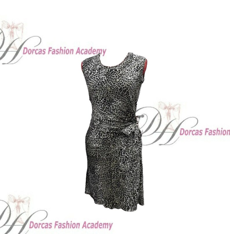 SIDE TIE DRESS Sewing Pdf Pattern and Tutorial Etsy