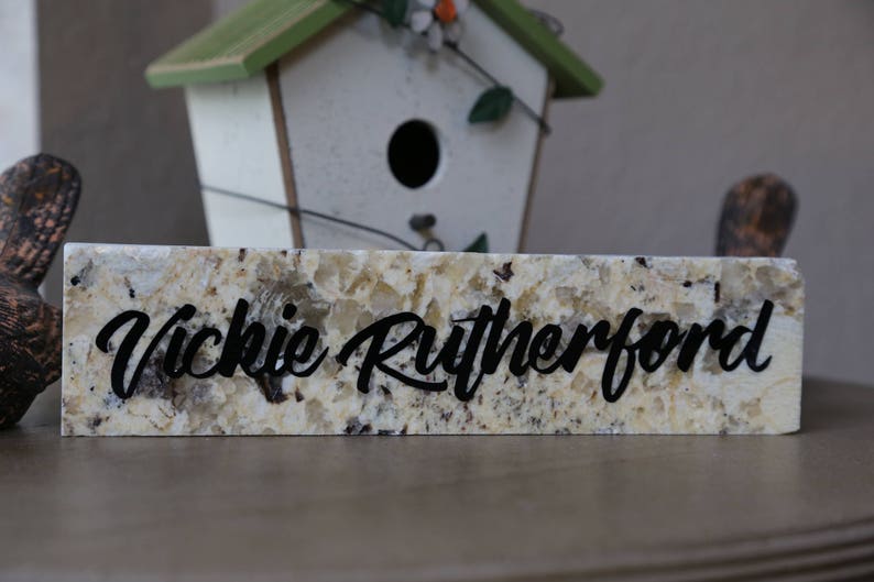 Customized Granite Name Plate image 1