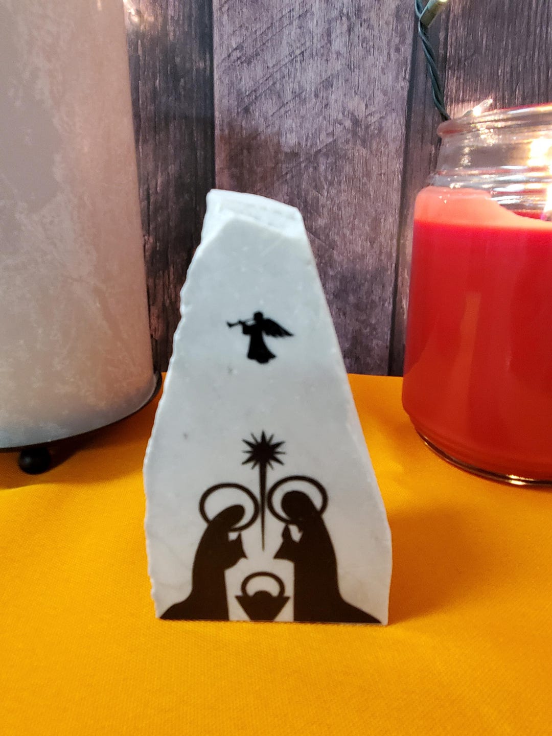 Angelic Holy Family- Original Granite Decor GS937 - Etsy