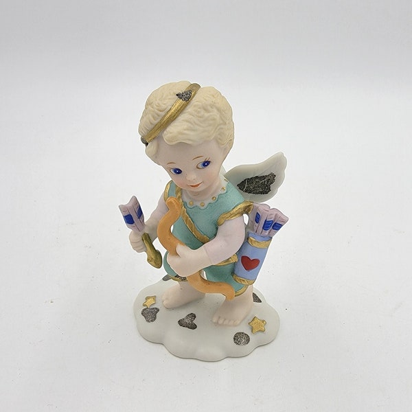 Katherine Stevenson Cupid, Love is in the Air, Angel with Arrows, Tender Hearts Collection by Bronson Collectibles