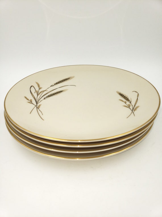 Set of 4 Fine Arts Fine China Golden Harvest plates 9 inch | Etsy