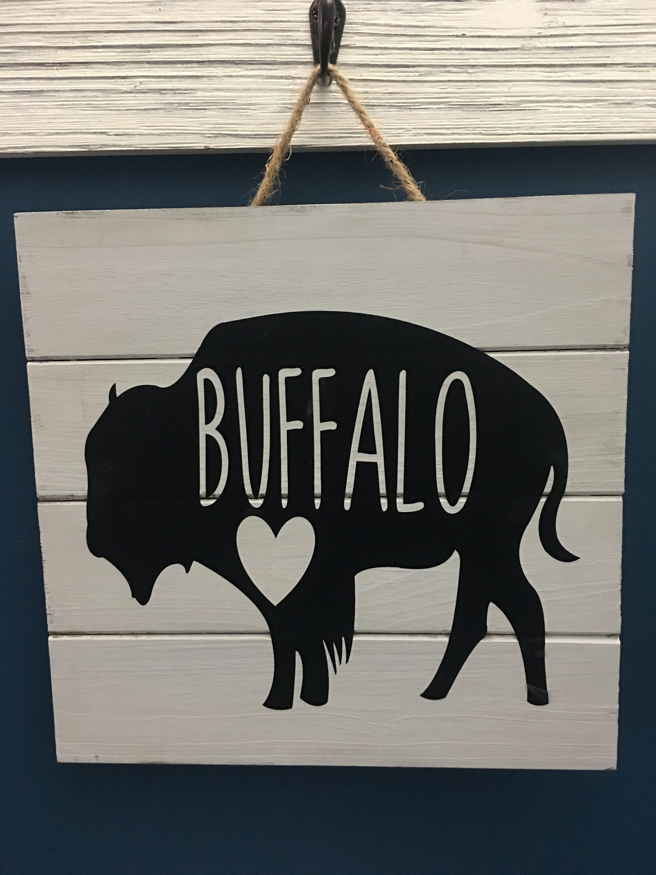 Buffalove Buffalo NY Pallet Sign | Etsy