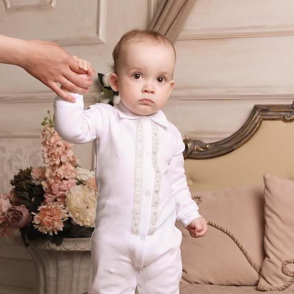 Boys Baptism Outfit Etsy