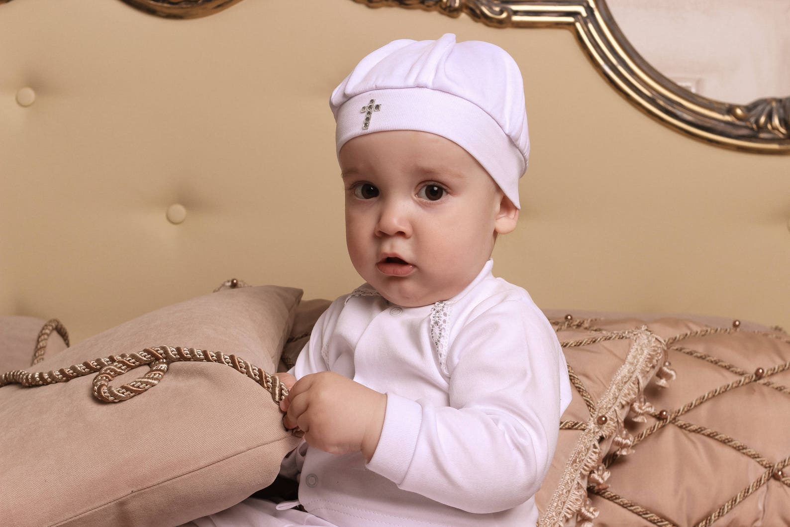 Boys baptism outfit baby white christening set baby boy Etsy