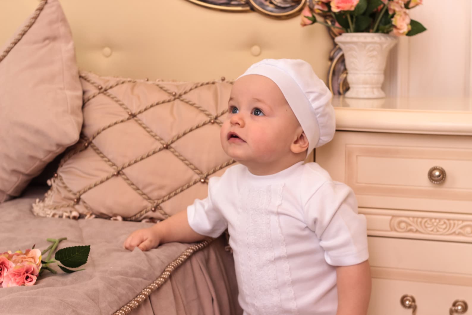 Baby Boy Baptism Suit White Christening Wear Boys Blessing Etsy