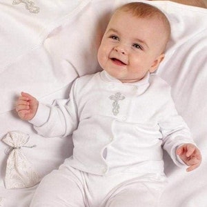 newborn baby boy baptism outfit