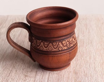 Tazza da caffè espresso fatta a mano / Ceramica rustica da fattoria / Fatta a mano / 7-8 oz / Tazza da caffè - Italia