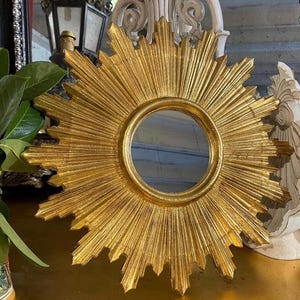 Antique French Sunburst Mirror - Etsy