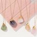 Raw quartz necklace, Statement necklace, Natural Rough pendant, unique gifts, Crystal necklace, Rose quartz necklace, Citrine necklace 
