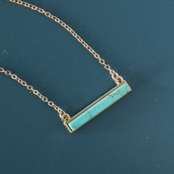 Beaded Bar Necklace Etsy