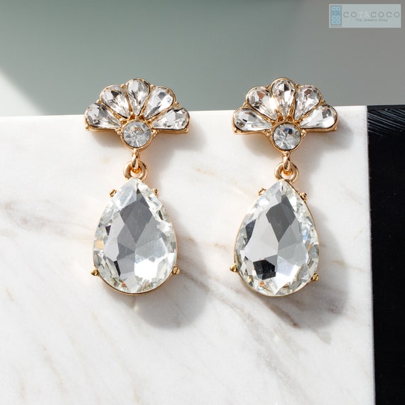 Bridesmaid statement earrings deals