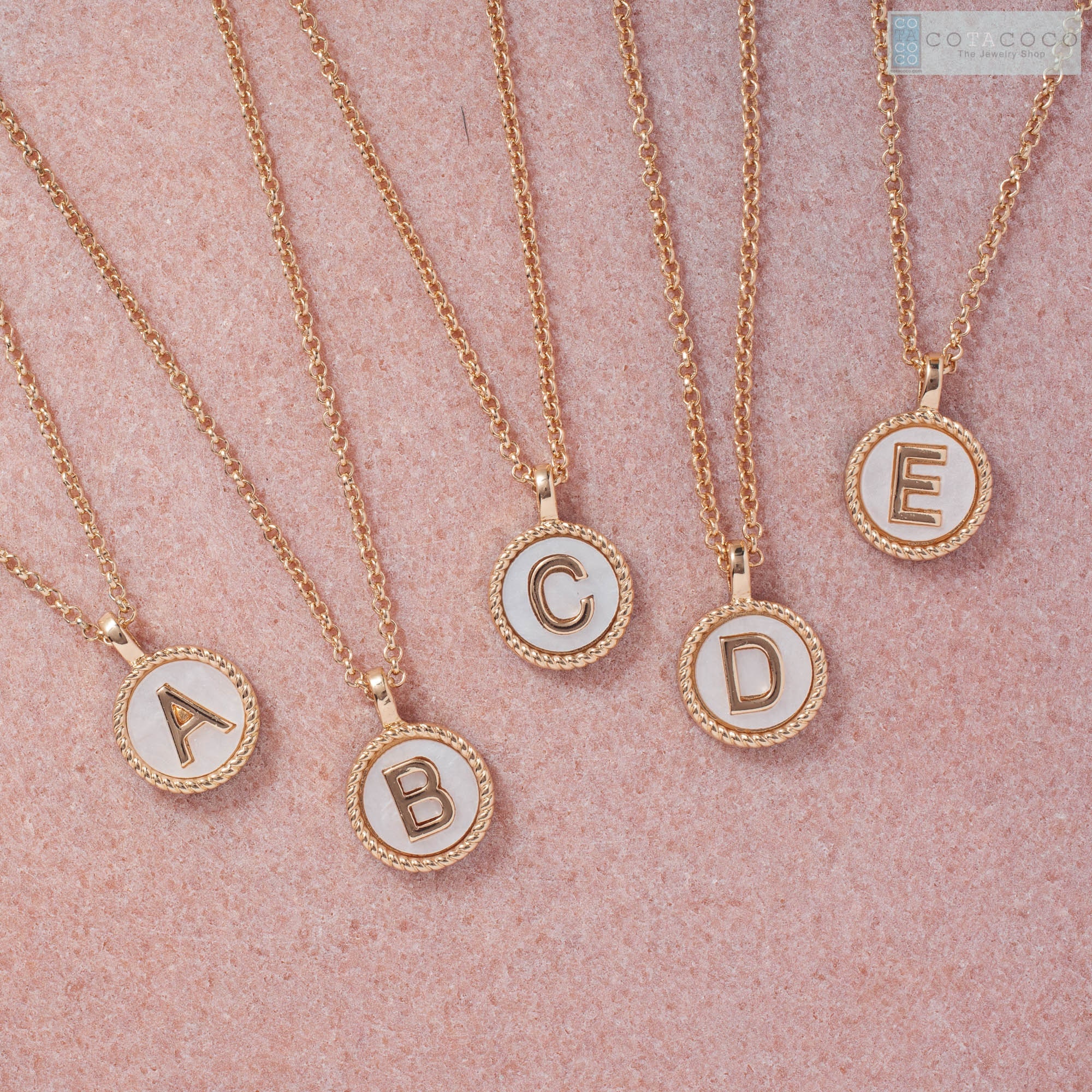 Gold alphabet letter pendant discount