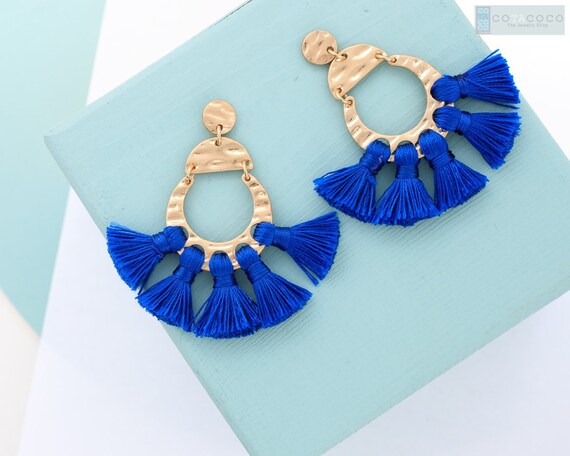 Fan online tassel earrings