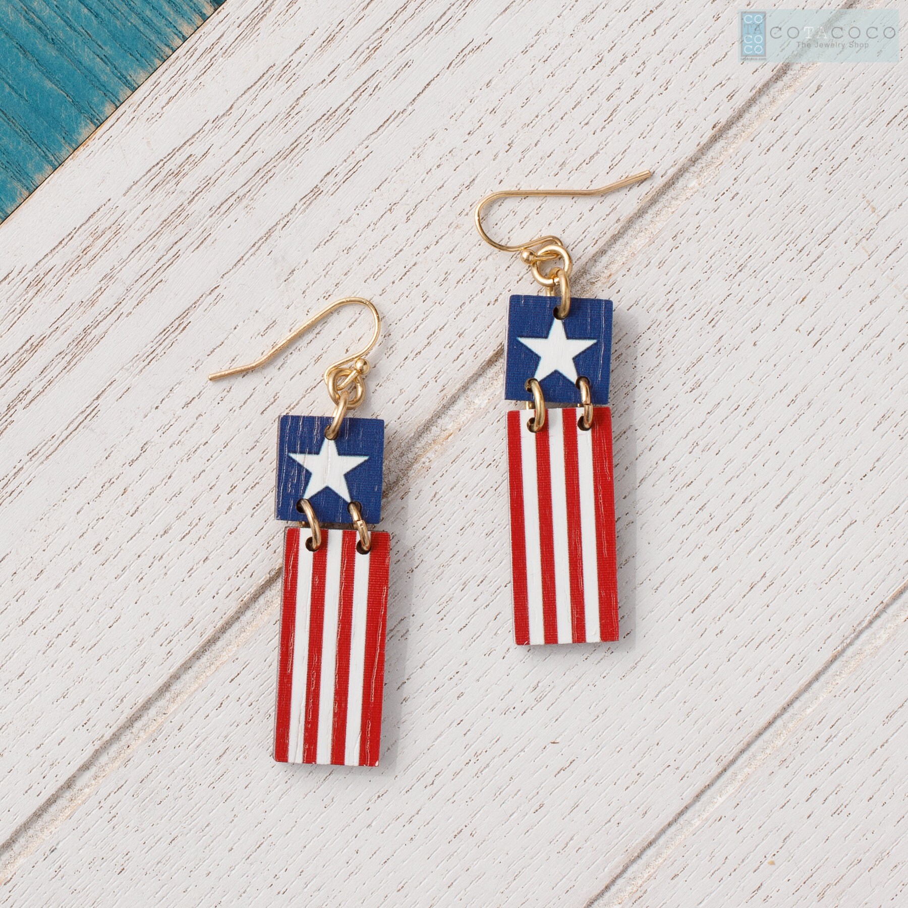 American Flag Earrings American Flag Earrings
