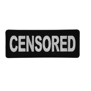May include: Black patch with white embroidered text that reads "CENSORED".