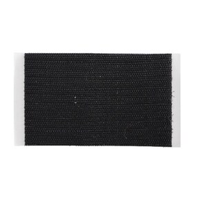 May include: A black hook and loop fastener with a white border.