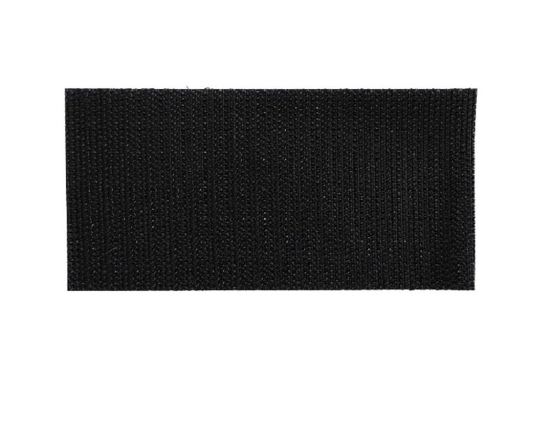 May include: A black hook and loop fastener, also known as Velcro, is a textile material with a textured surface.