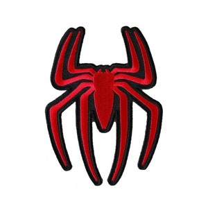 Choose Size 4" or 12" RED SPIDER iron on patch