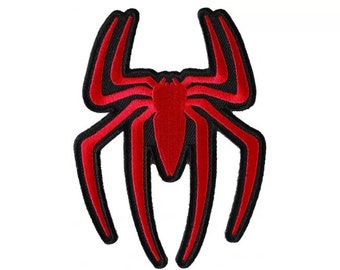 RED SPIDER 4" or 12" iron on patch