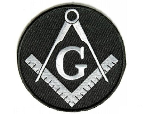 Biker vest MASON SYMBOL Black /& White 3/" patch OO 3847
