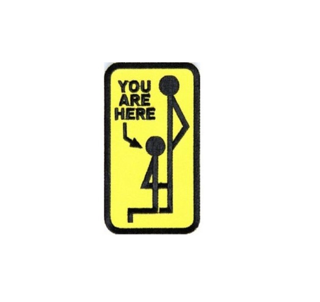 YOU ARE HERE 2.25 X 4 Funny Iron on Patch 1272 Etsy