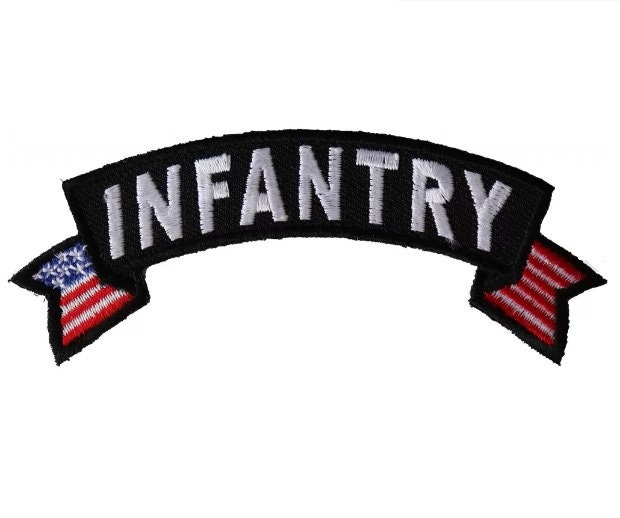 6436 Veteran H41 AIRBORNE with U.S 4 x 1.5 iron on Top Rocker patch