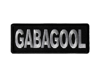 GABAGOOL 4&quot; X 1.5&quot; Funny iron on patch (6993) (J19)