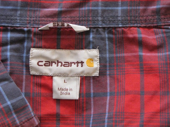 Vintage CARHARRT Western Pearl Button Long Sleeve… - image 6