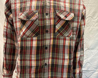 Vintage Five Brother Plaid Heavy Flannel