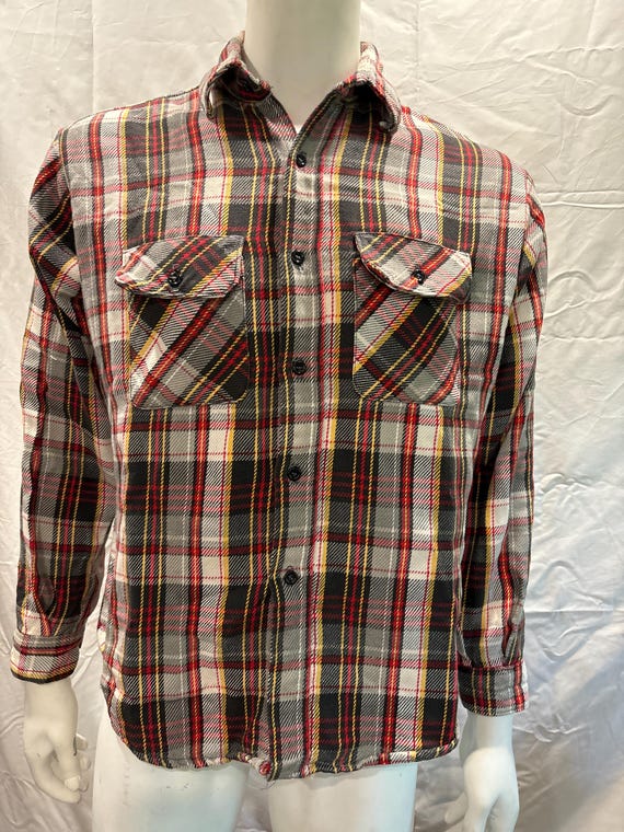 Vintage Five Brother Plaid Heavy Flannel