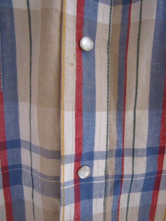 Vintage Wranger Western Men's Pearl Button Down S… - image 6