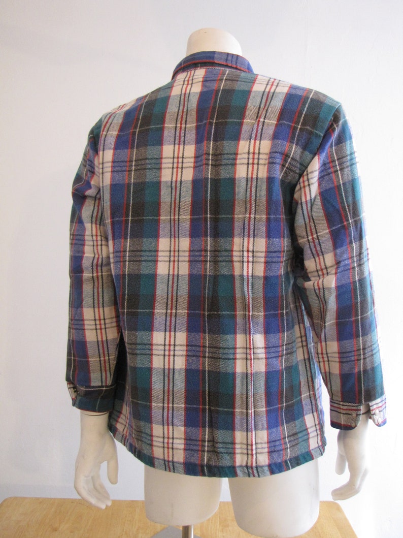 Vintage Five Brothers Western Heavy Flannel Jacket/shirt With Pearl ...