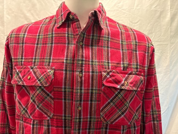 Vintage Five Brother Plaid Heavy Flannel