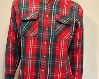 Chemise à manches longues - Flanelle Retro - Rouge