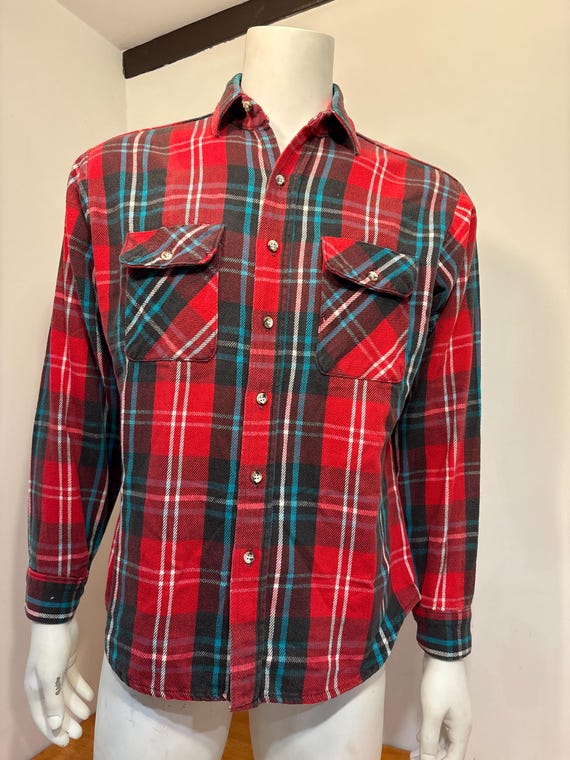 Vintage Five Brother Plaid Heavy Flannel