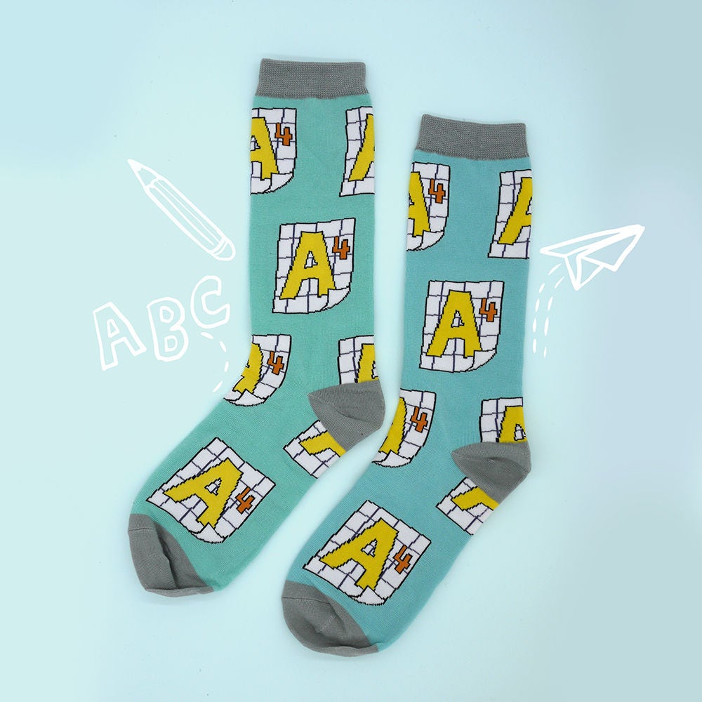 Letter A Socks Capital letter A style men's socks Etsy