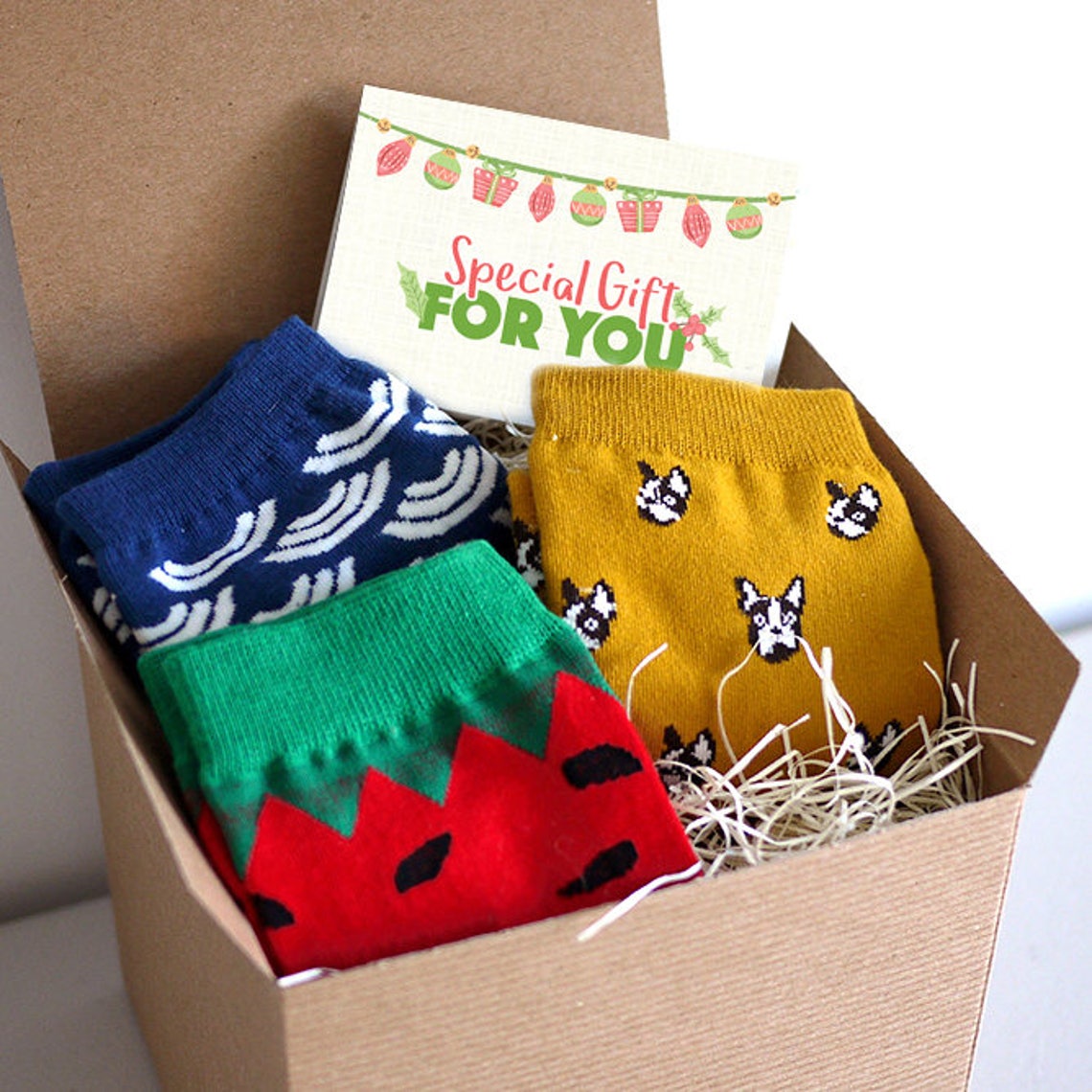 Socks Gift Set Christmas Gift Xmas Gift gift wrap and Etsy