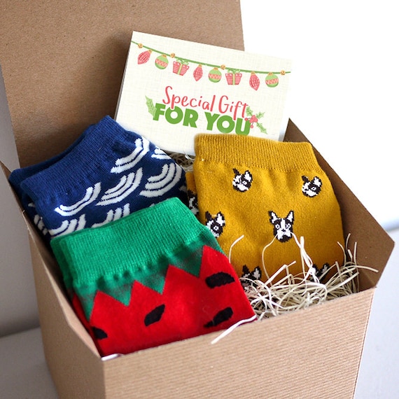 Socks Gift Set Christmas Gift Xmas Gift gift wrap and | Etsy