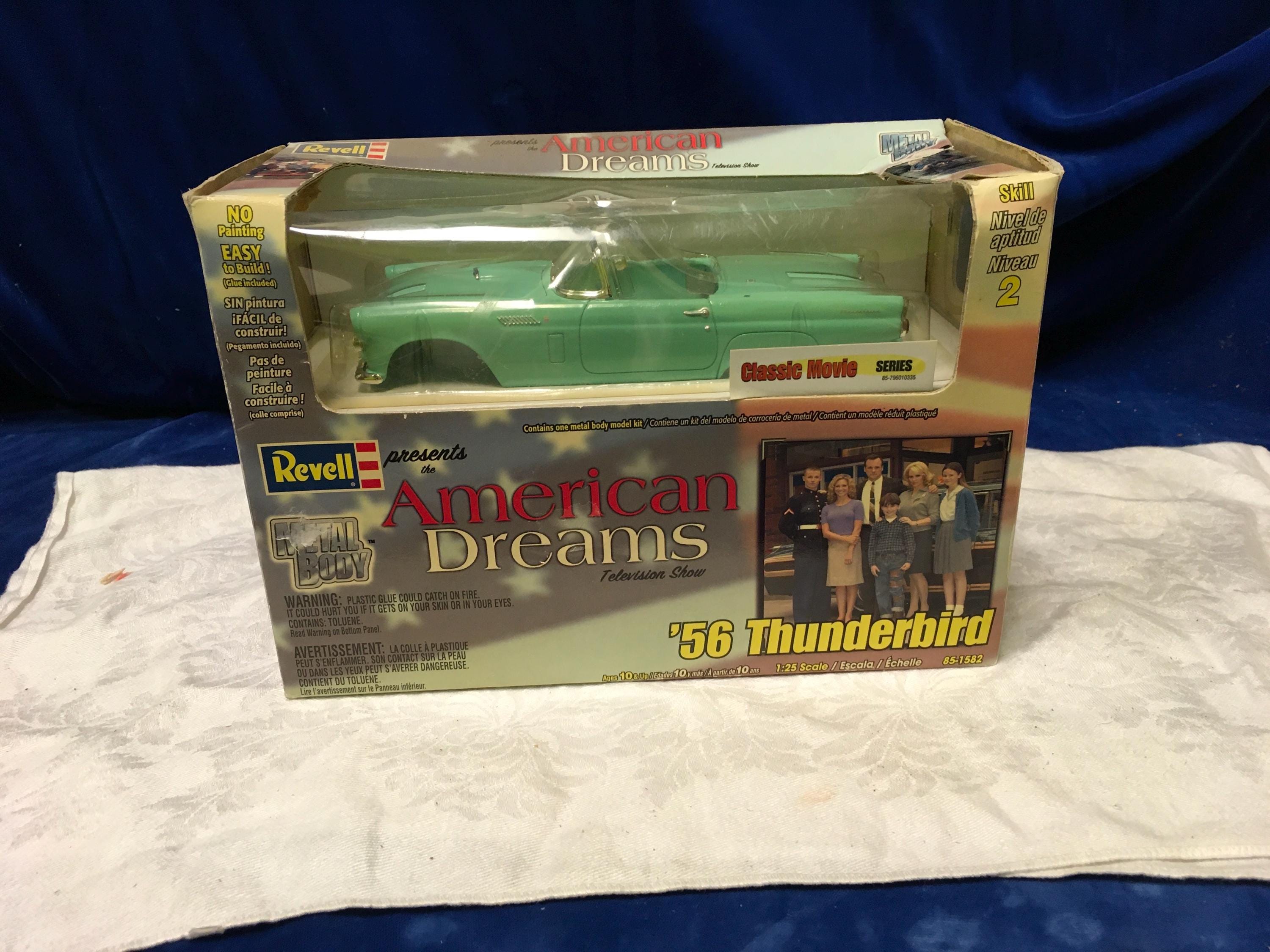 Vintage Revell American Dreams 1956 Ford Thunderbird Model Kit 1 