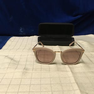 MaxMara gold square sunglasses + case MaxMara | Accessories | Max Mara Eyeglass Sunglass Case  main image 2