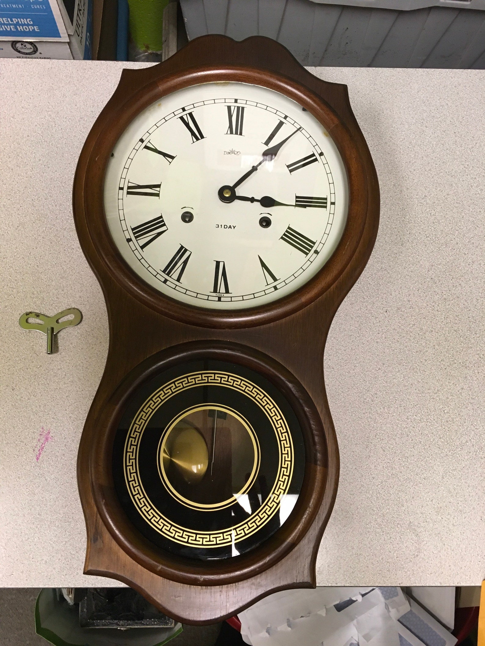 Vintage Daekor Korea 31 Day Chime Wall Clock. Etsy