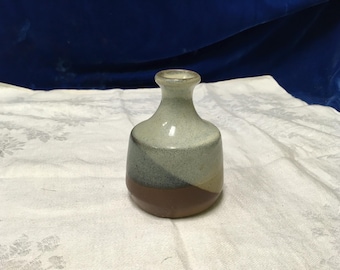 Vintage Small Pottery Craft Bud Vase - USA