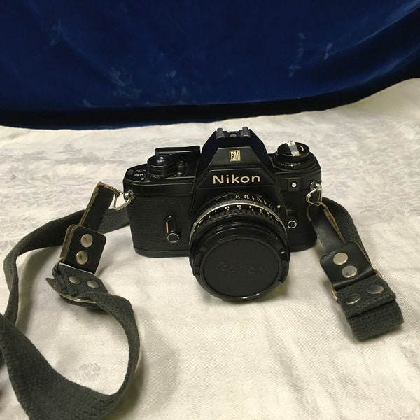 Nikon EM M90 1.18 50mm Film Camera With Nikon Lens Series E