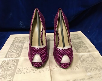 Helen Herz Fuscia Plateau Heels - Größe 7