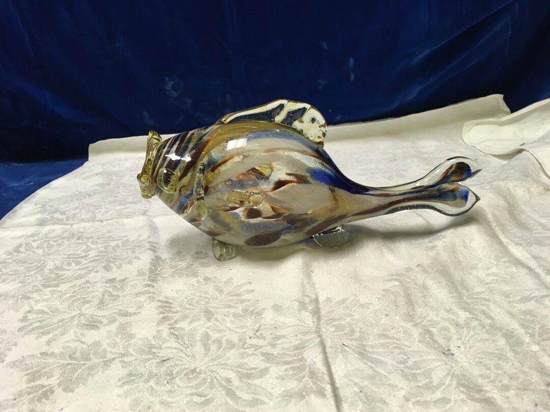 Vintage Hand Blown Fish. Etsy