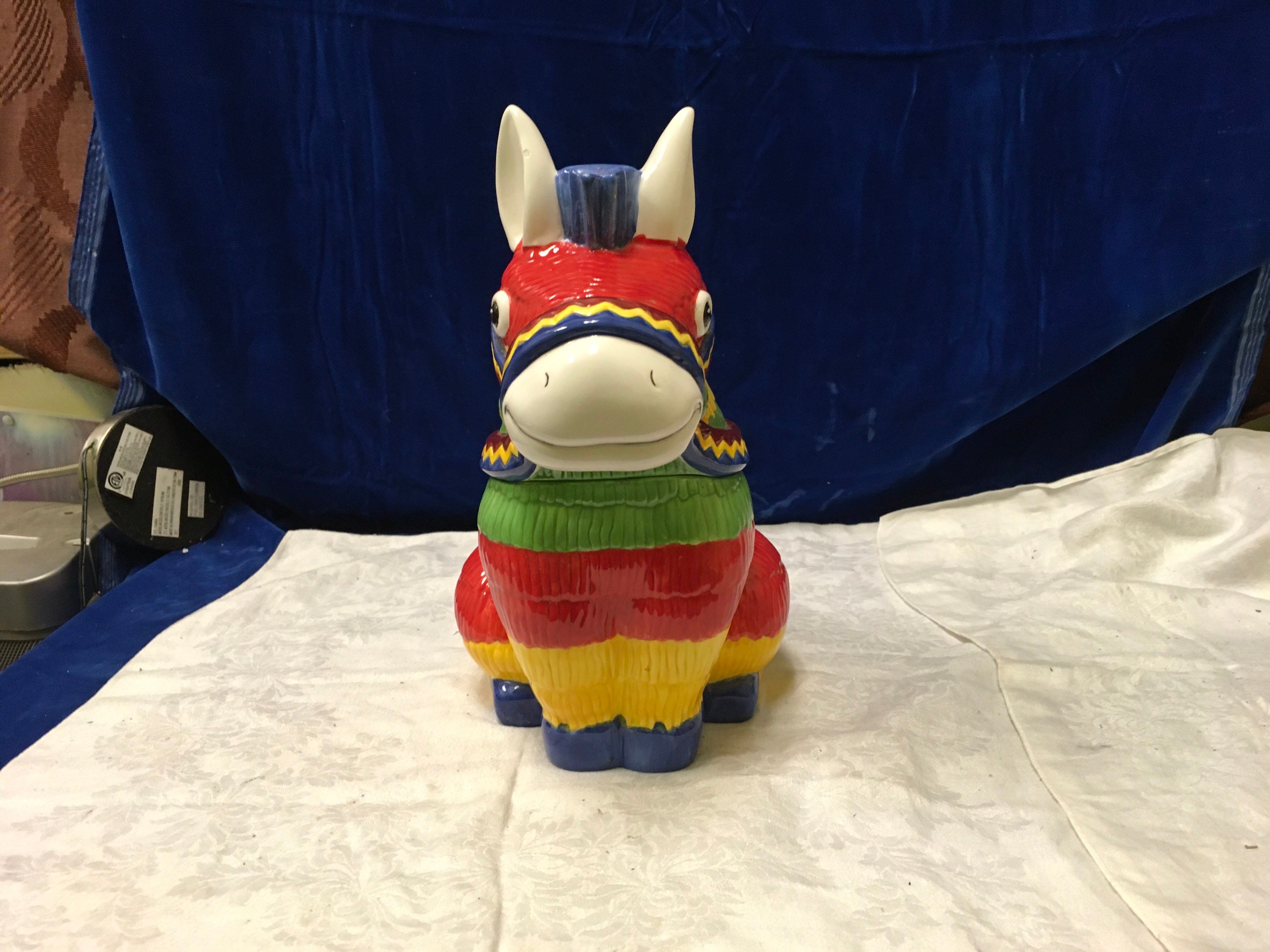 Gibson Everyday Ceramic Donkey Cookie Jar - China. - Etsy Israel