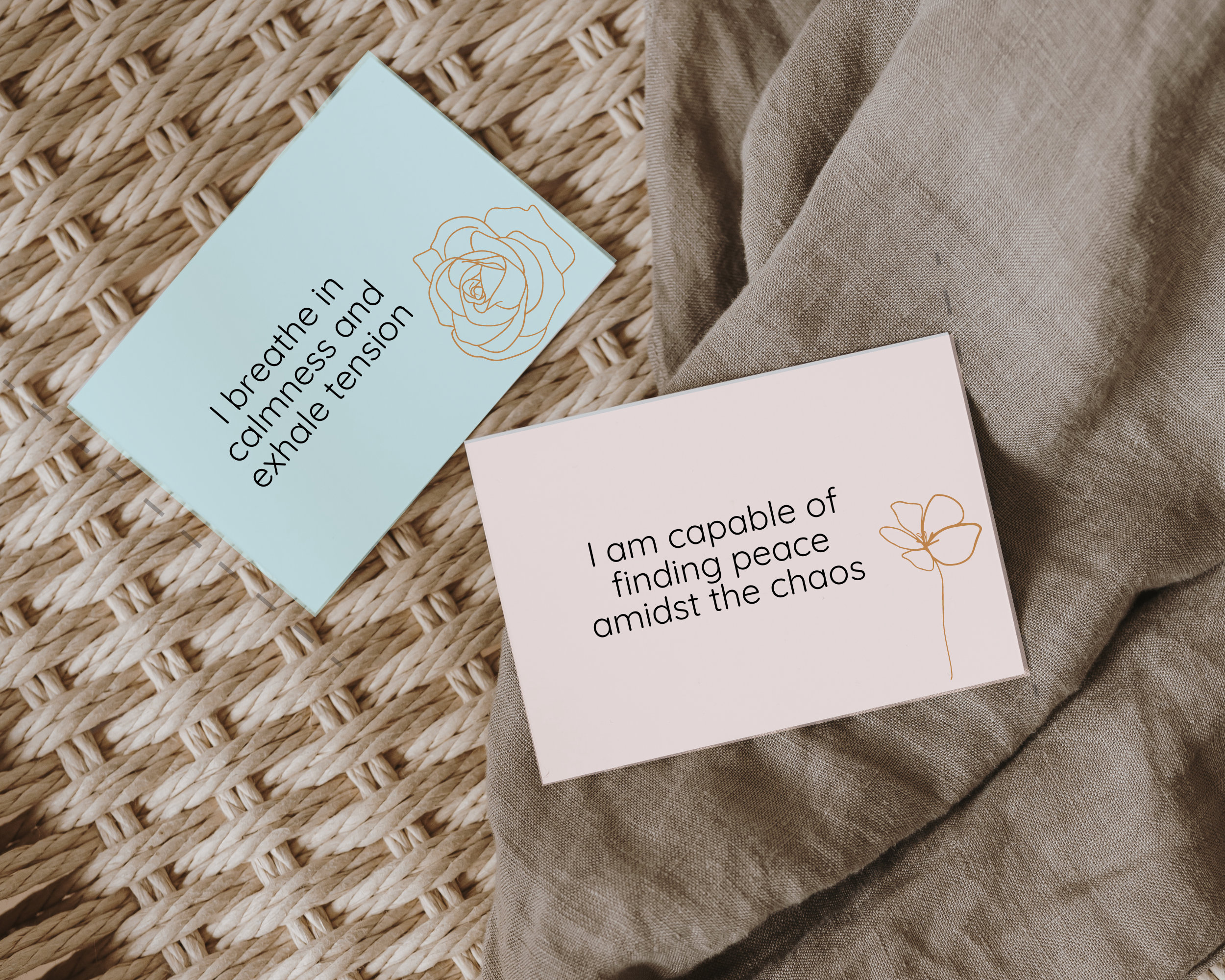 Positive Affirmation Cards for Anxiety| Instant Download PDF | Print at ...