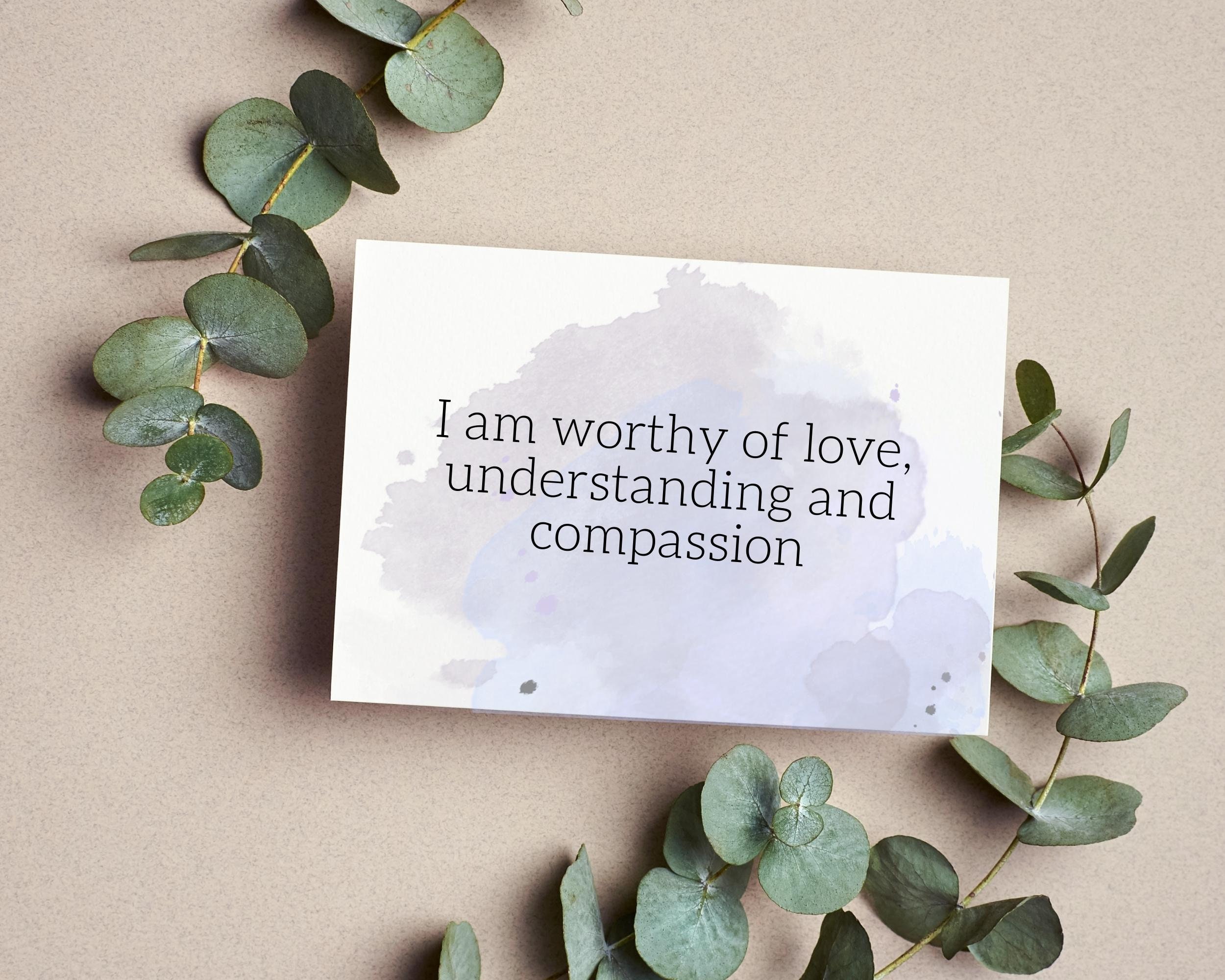 Positive Affirmation Cards for Depression Instant Download - Etsy