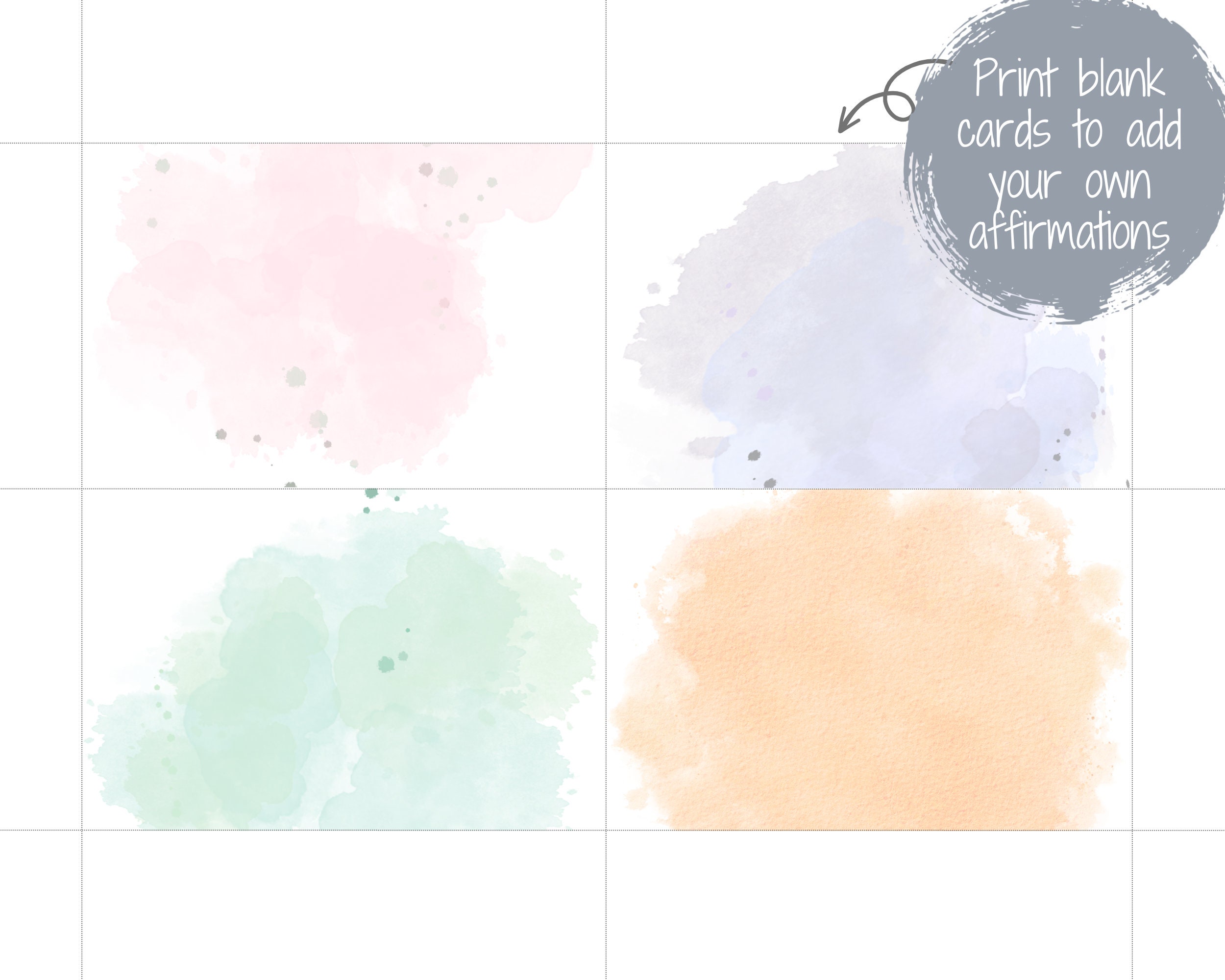 Positive Affirmation Cards for Depression| Instant Download | Print at ...